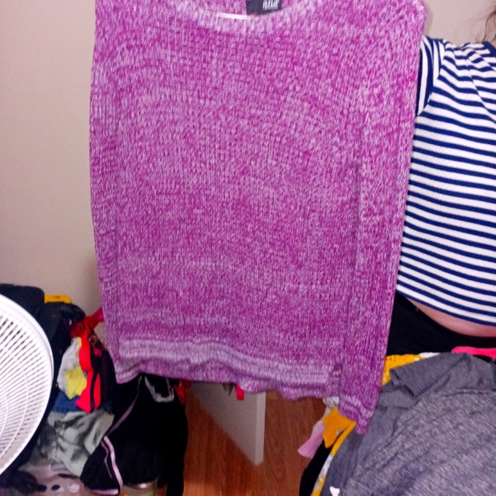 Purple winter sweater in medium